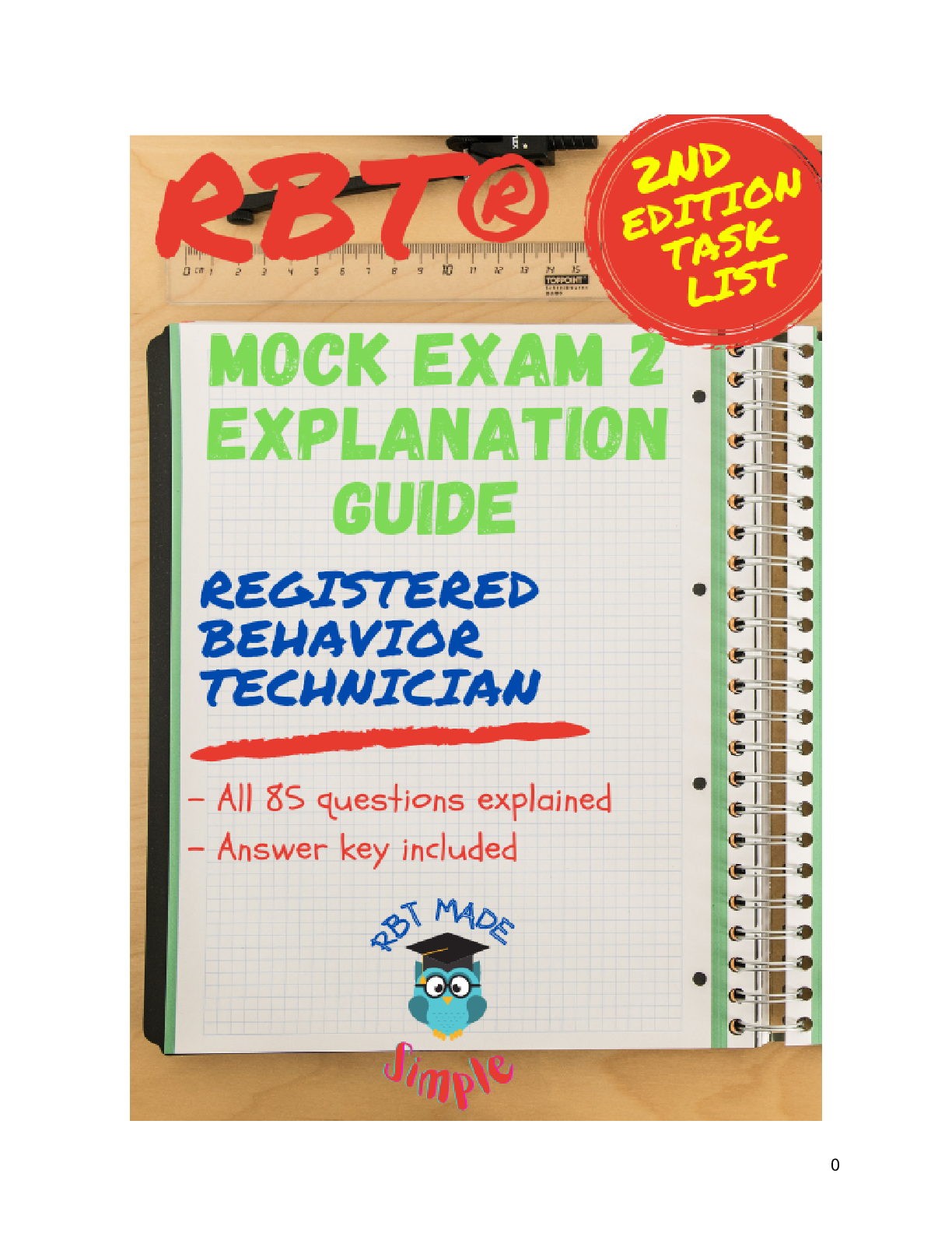 Preview image for RBT Mock Exam 2 Explanation Guide | All 85 Answers Explained | 2nd Edition Task List